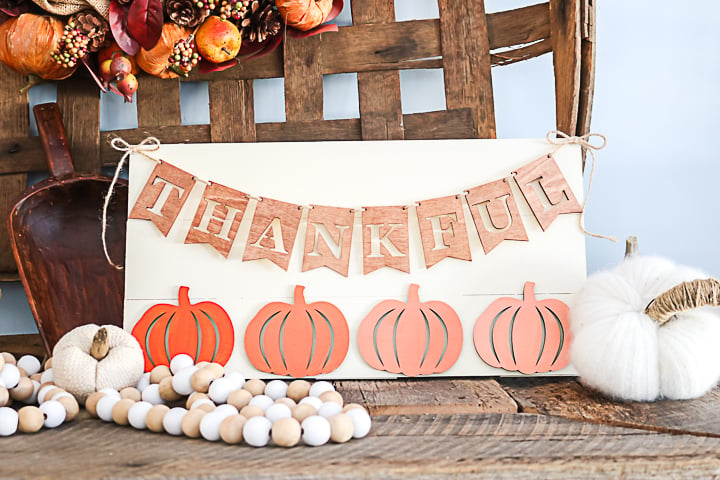 fall wooden sign