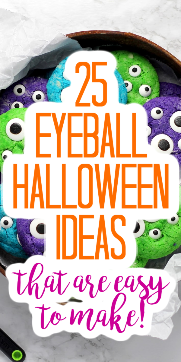 These Halloween eyeball decorations are perfect for a Halloween party or just to add some special fright to your home celebrations! #halloween #halloweennight #eyeballs #halloweencrafts