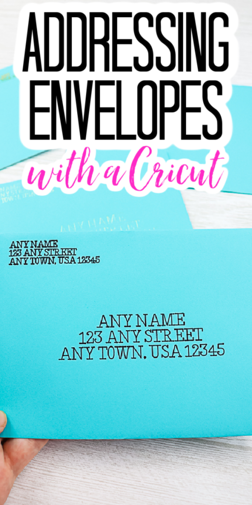 how to address envelopes with a cricut