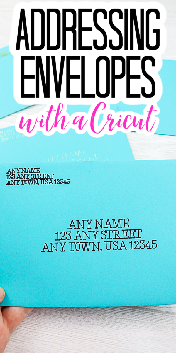 how to address envelopes with a cricut