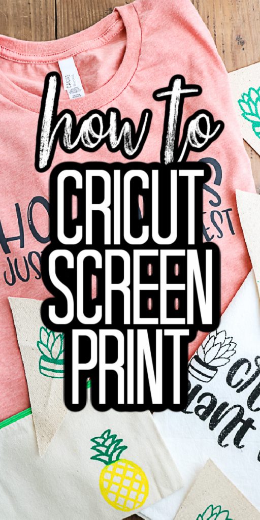 how to cricut screen print