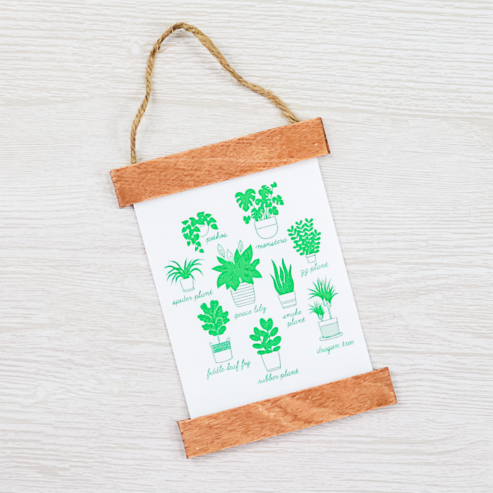 plant art made with a cricut explore