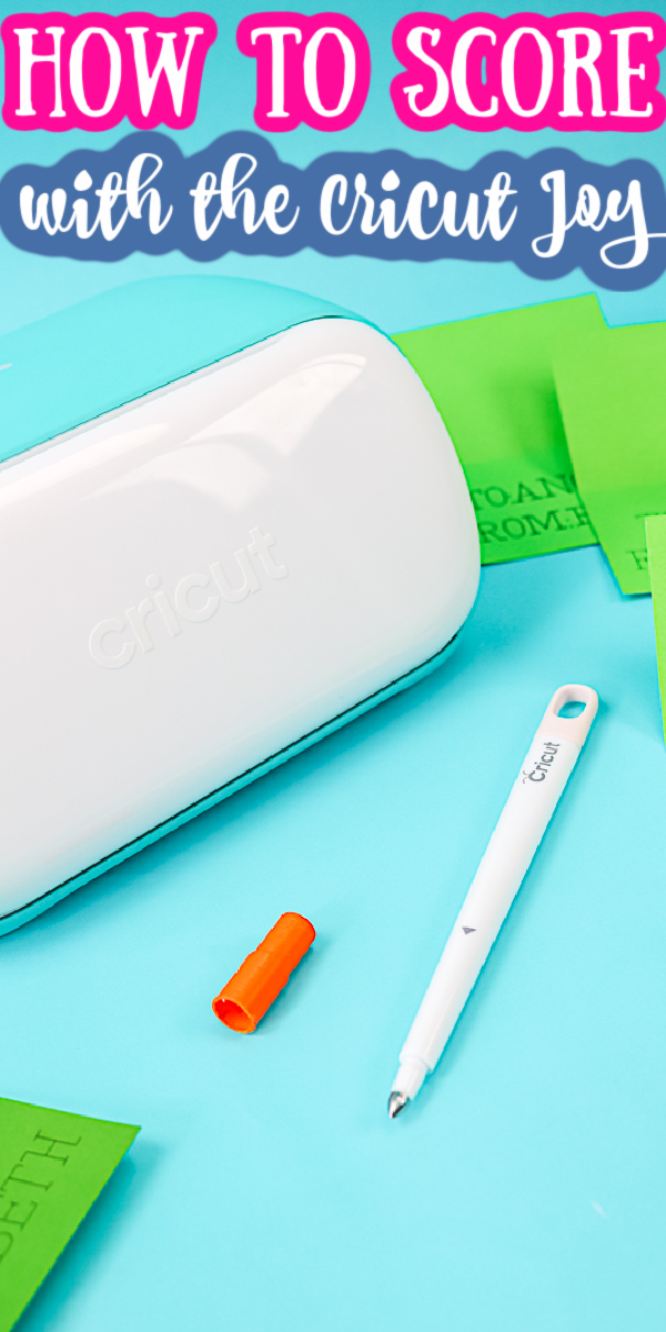 Learn how to score with the Cricut Joy for your paper crafts! Great technique for using a scoring stylus in the Joy for your crafts! #scoring #cricut #cricutmade #cricutjoy #papercrafts