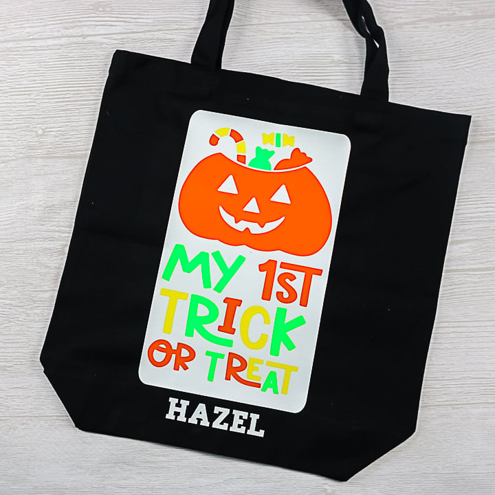 my 1st trick or treat bag