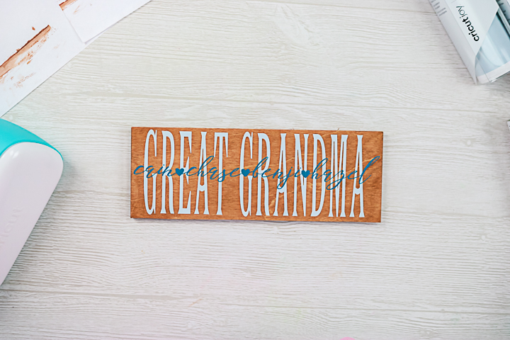 great grandma sign with grandkids names