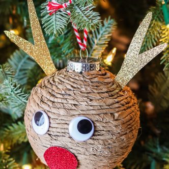 how to make a paper covered ornament