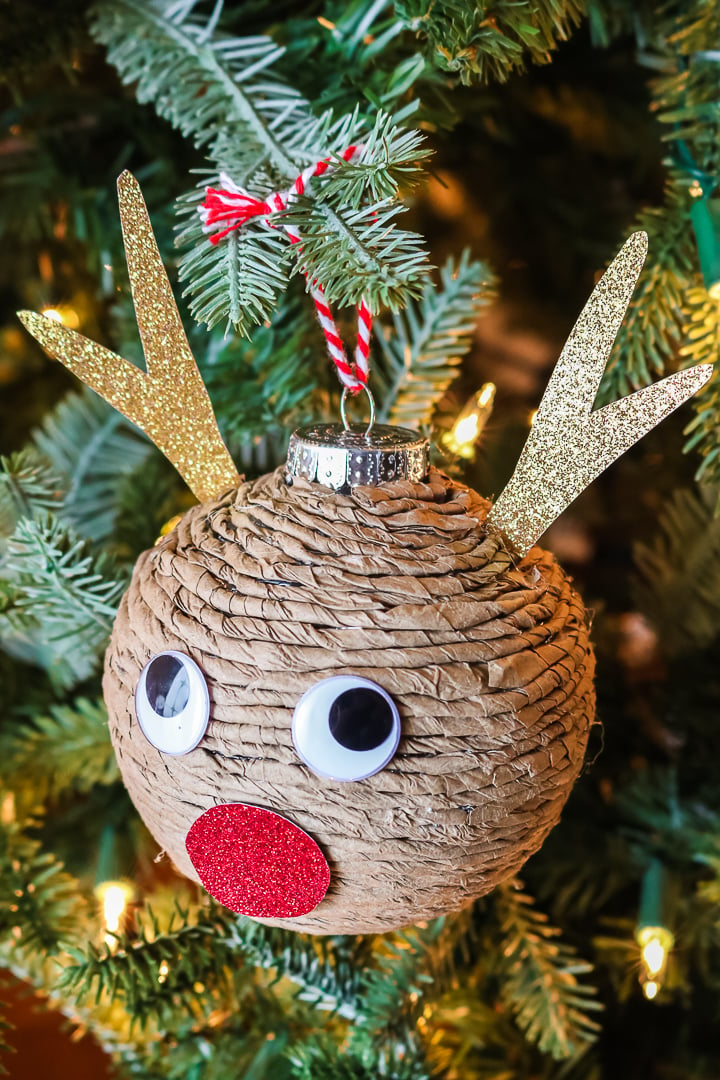 how to make a paper covered ornament