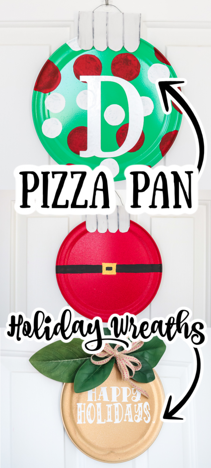 DIY Pizza Pan Wreaths for the Holidays Angie Holden The Country Chic