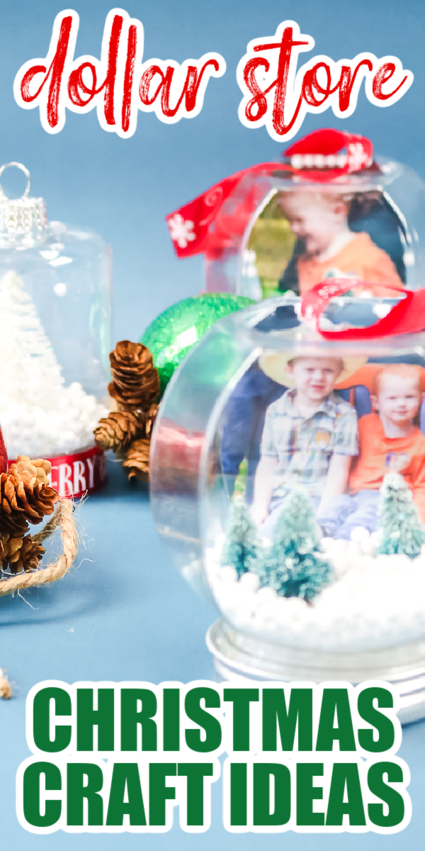 Fabriquez ces objets d'artisanat de Noël en magasin à un dollar cette année et ajoutez-les à votre arbre! Des ornements amusants avec des fournitures de magasin à un dollar à fabriquer en quelques minutes! #dollarstore #dollarstorecrafts #christmasornaments #christmascrafts