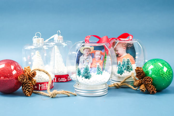 dollar store Christmas ornaments