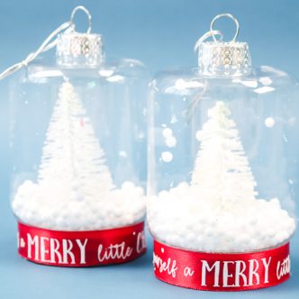 mini mason jar snow globe