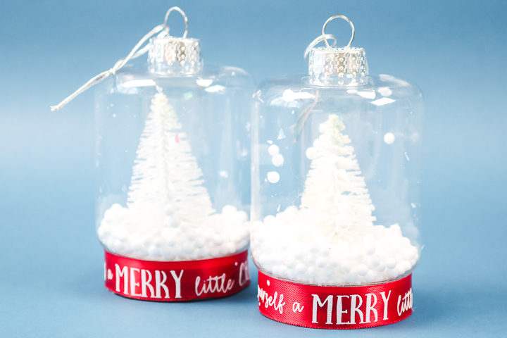 mini mason jar snow globe