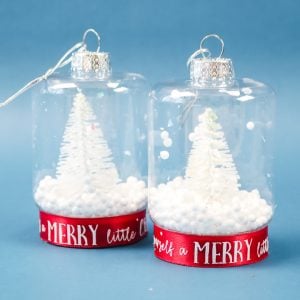 how to make a snow globe christmas ornament