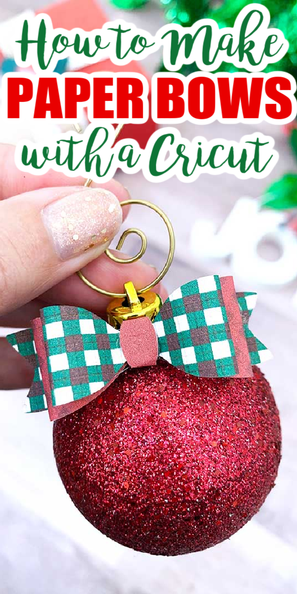 Learn how to make paper bows with a Cricut machine 