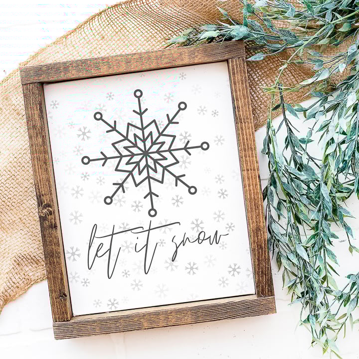 Free Let It Snow Printable Plus More!