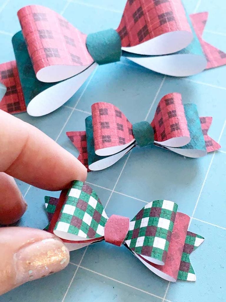 Make Mini Paper Bows with Your Cricut Angie Holden The Country Chic