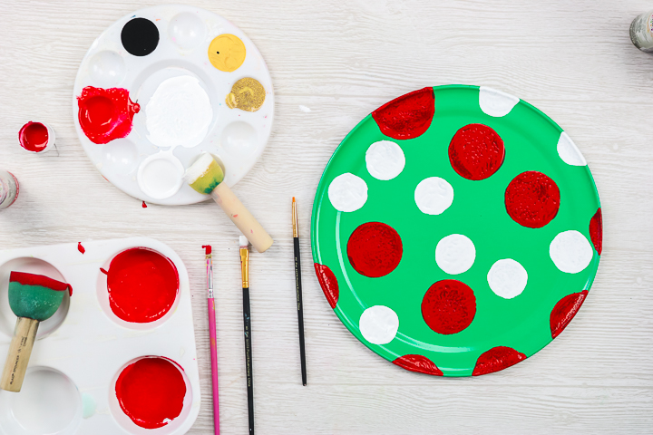 how to paint polka dots