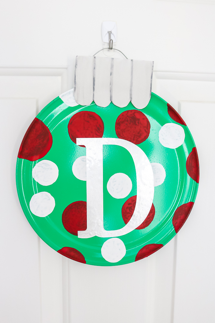 monogram pizza pan wreaths