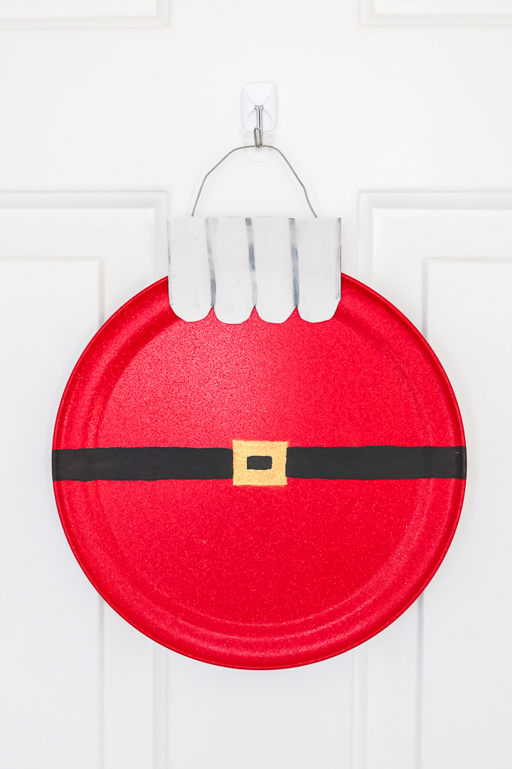 santa pizza pan wreaths