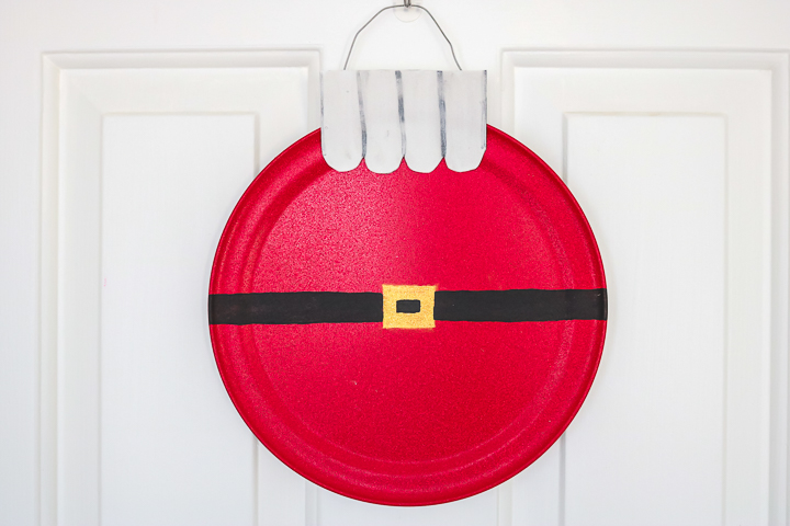 santa sheet pan wreaths