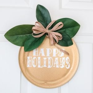 happy holidays door hanger