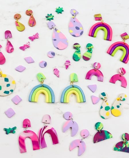 how to make clay earrings