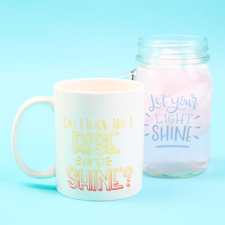 color changing vinyl on mugs