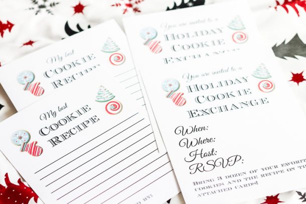 Free Cookie Exchange Printables for Your Party - Angie Holden The ...