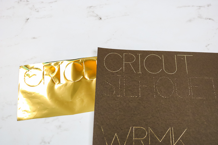 using the cricut foil transfer tool