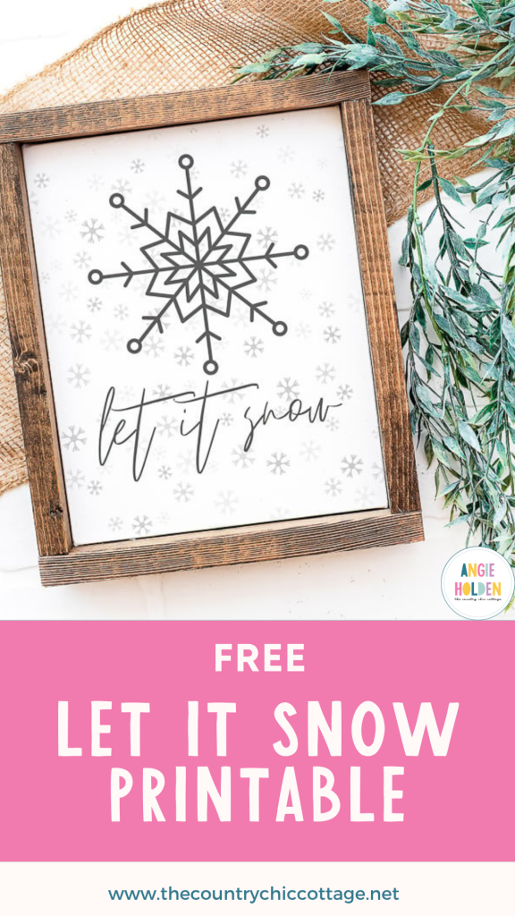 free let it snow printable