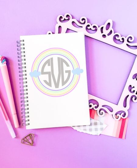 free monogram frame svg