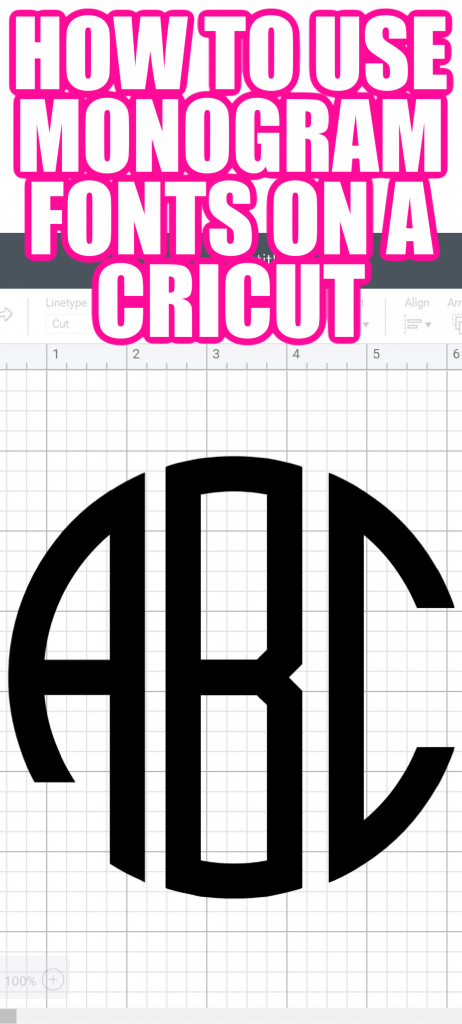 Apprenez à utiliser les polices monogramme sur votre Cricut et obtenez des liens vers certaines polices à télécharger et à utiliser pour vos projets! #monogramme #cricut #cricutmonogram