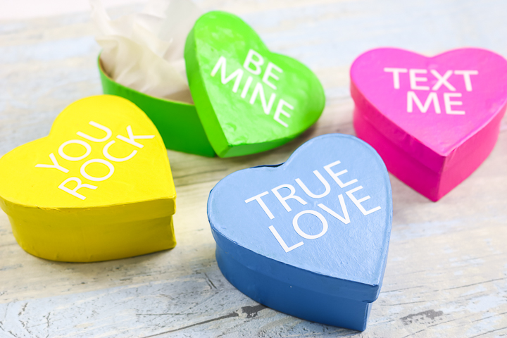 conversation heart boxes
