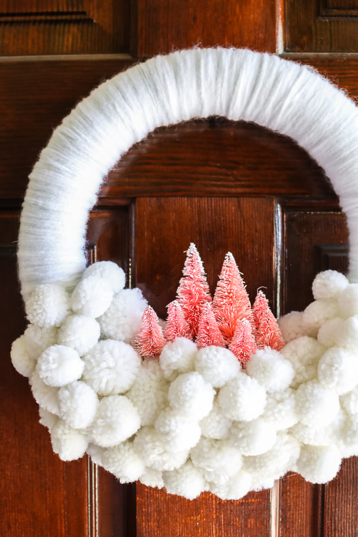 diy winter wreath idea