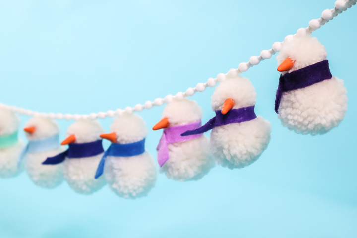 snowman garland