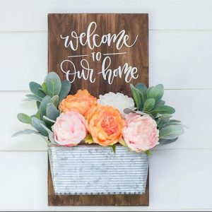 Front Door Welcome Sign by Crafts by Courtney