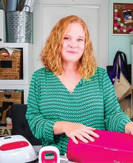 Angie Holden standing in a craft room