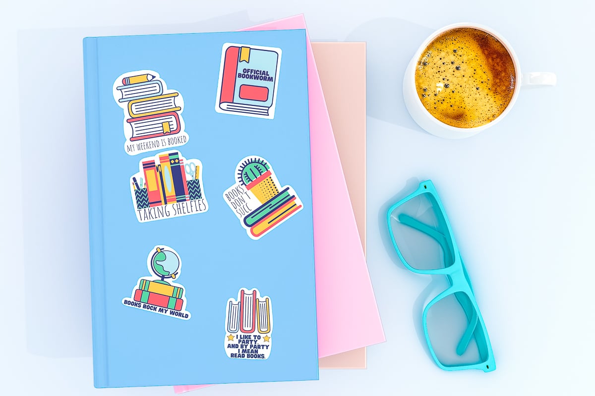 amoureux des livres stickers