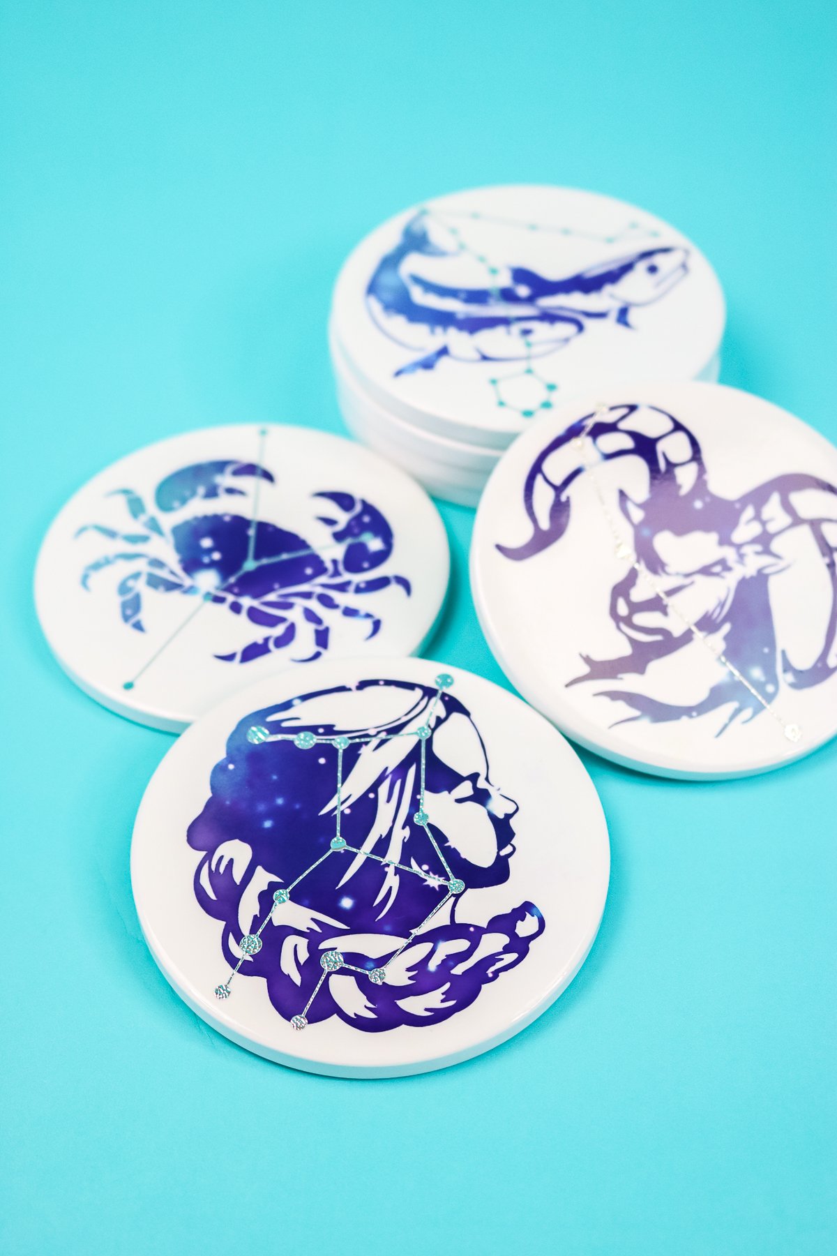 zodiac sign coasters