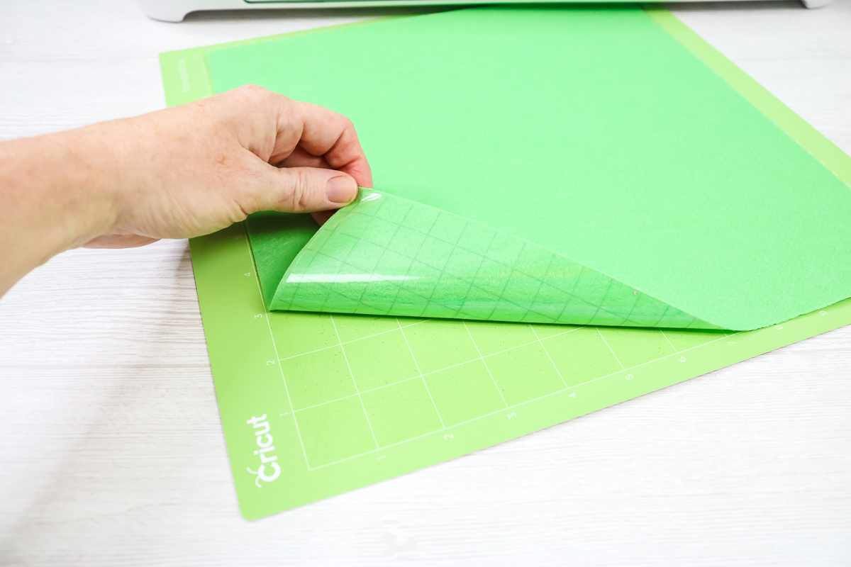 hack for putting felt on a cricut mat