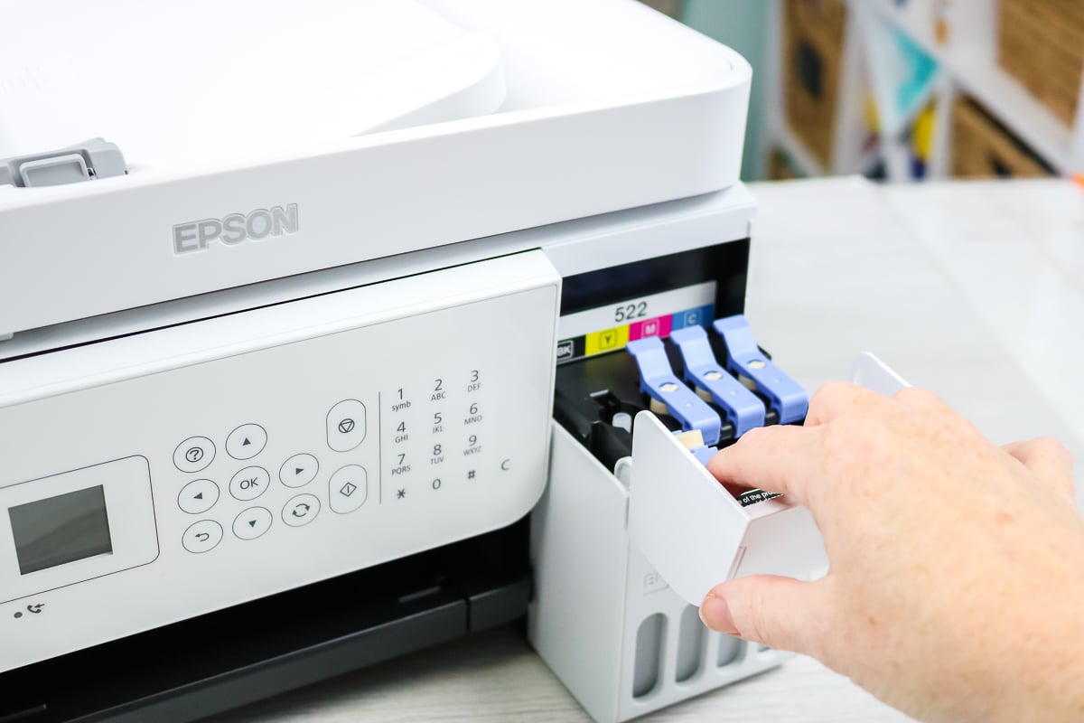 comment ouvrir les réservoirs d'encre de l'imprimante epson ecotank