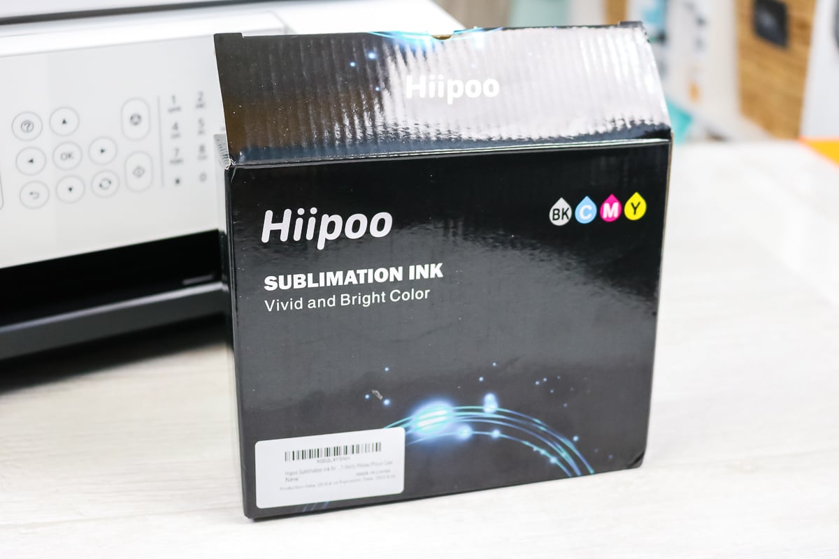 box of hiipoo sublimation ink on a table