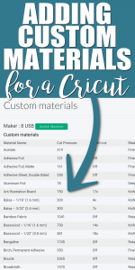 How to Make a Custom Material Setting in Cricut Design Space - Angie ...
