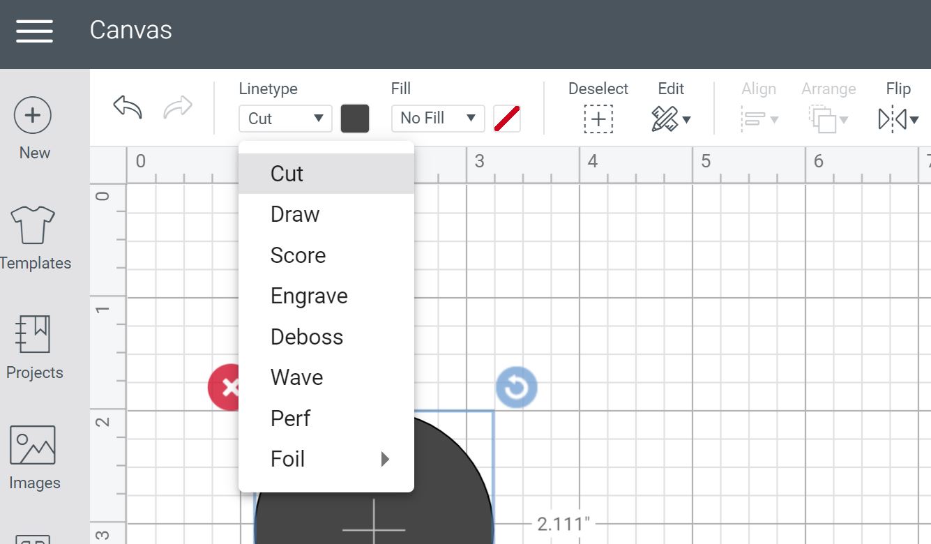 line types in design space