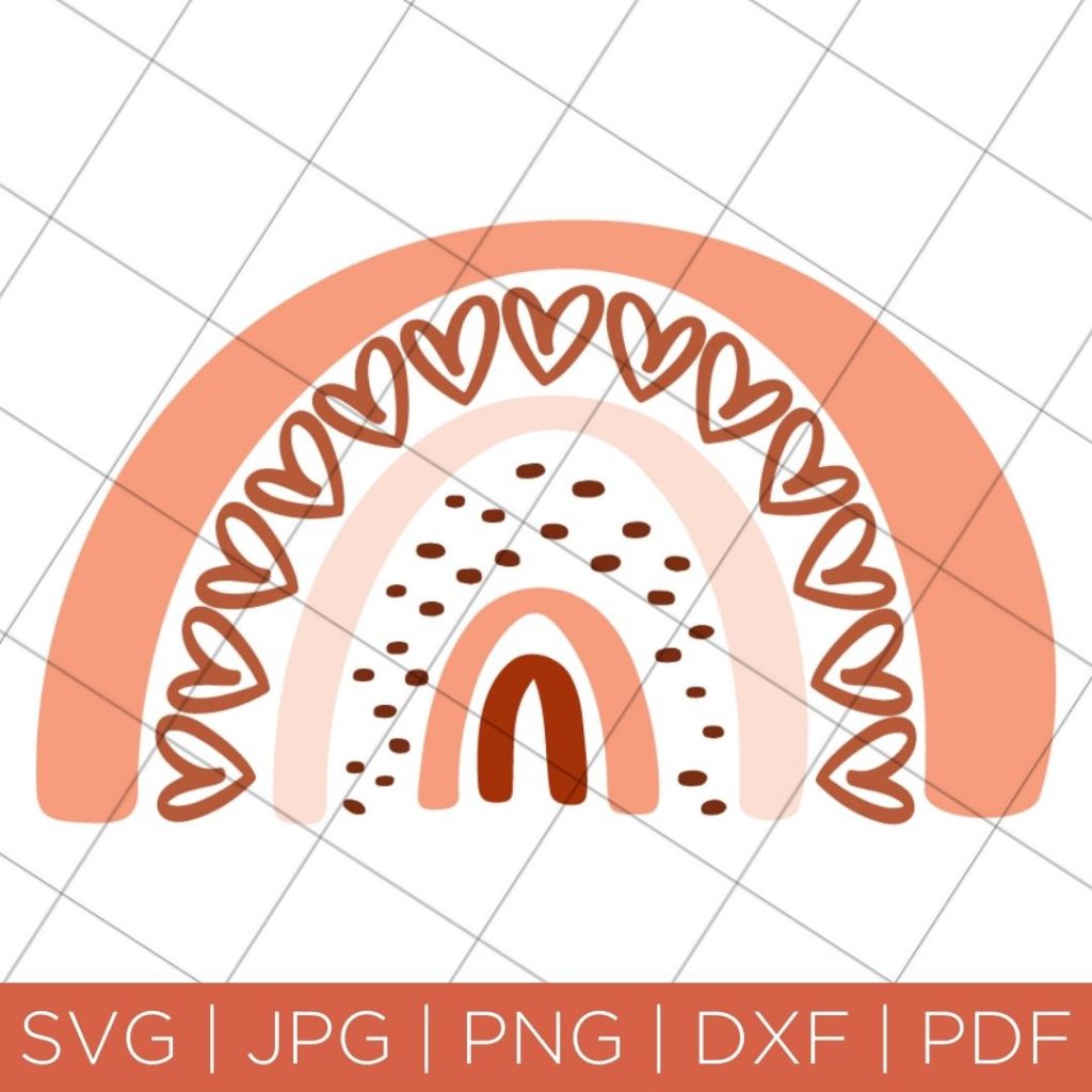whimsical rainbow svg file