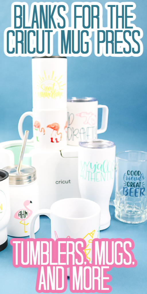 ébauches pour la presse à tasse cricut