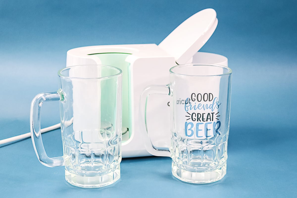 How to Sublimate Frosted Glass Can Tumblers with the Cricut Mug