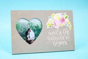 picture frame for a wedding