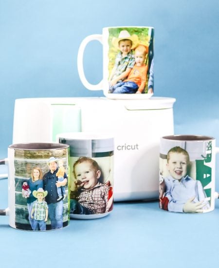 photo mugs made with the cricut mug press