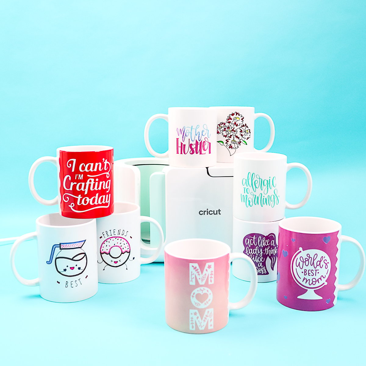 infusible ink mugs with the cricut mug press